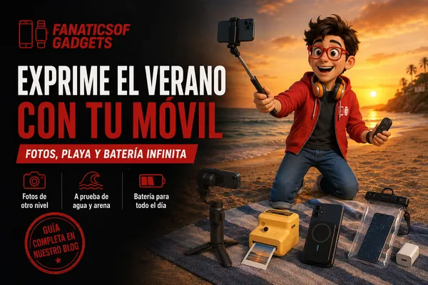 Accesorios de móvil para exprimir el verano: fotos, playa y batería infinita