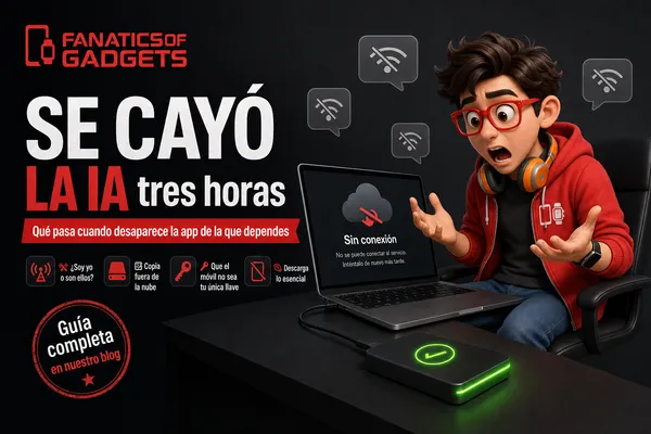 Se cayó la IA tres horas: qué pasa cuando desaparece la app de la que dependes